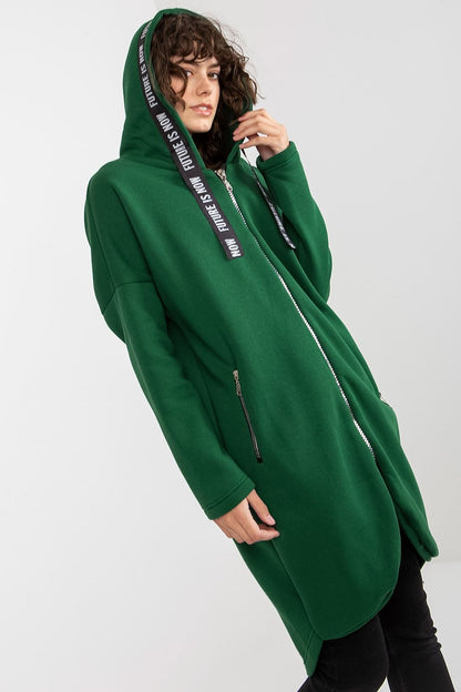   Bluza Damska Model RV-BL-6683.00P Dark Green - Relevance 