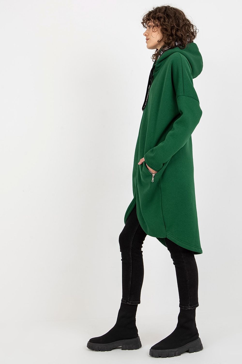   Bluza Damska Model RV-BL-6683.00P Dark Green - Relevance 