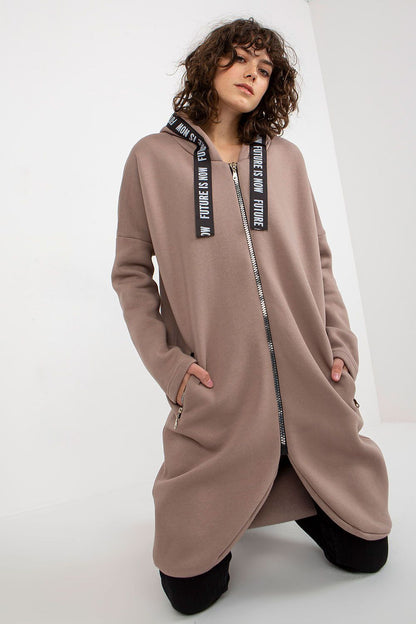   Bluza Damska Model RV-BL-6683.00P Dark Beige - Relevance 