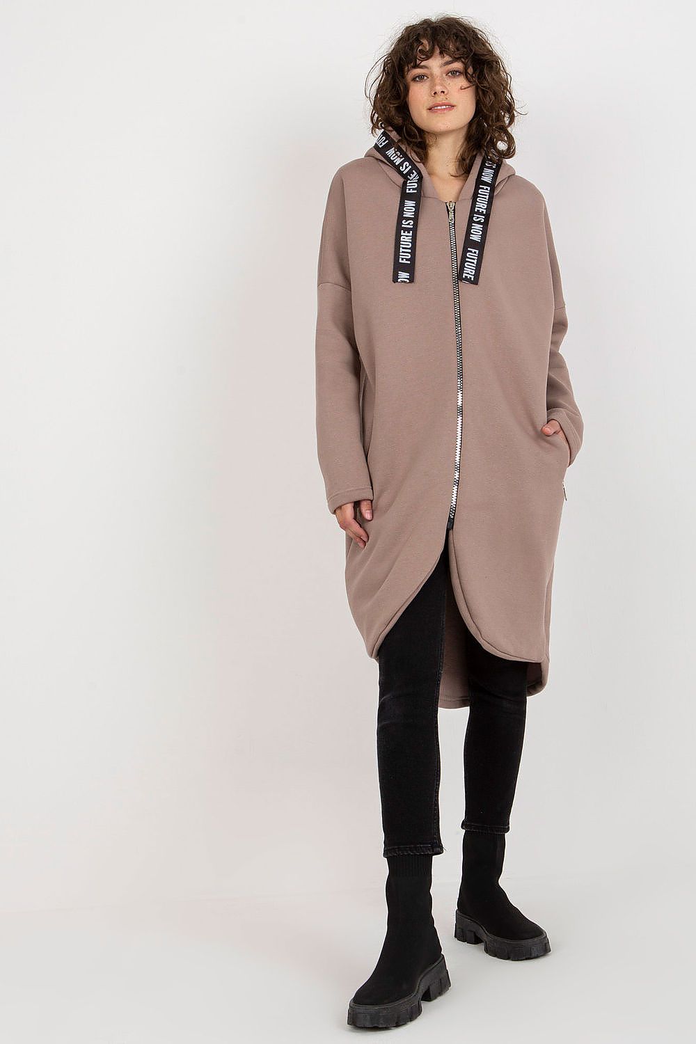   Bluza Damska Model RV-BL-6683.00P Dark Beige - Relevance 