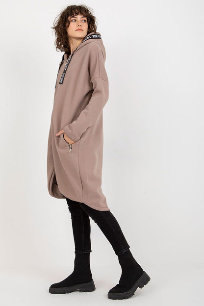   Bluza Damska Model RV-BL-6683.00P Dark Beige - Relevance 