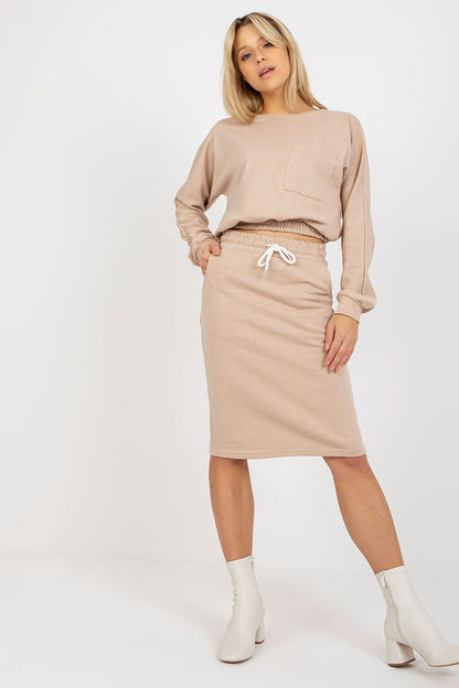  Spódnica Komplet Model EM-KMPL-644.18P Beige - Ex Moda 
