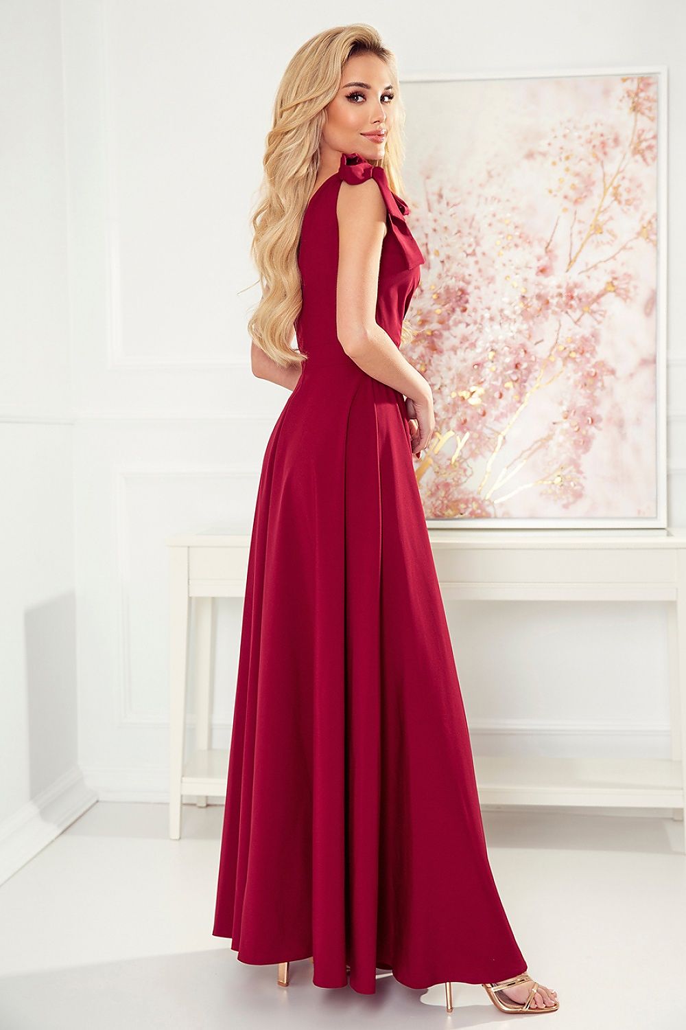  Sukienka Model Elena 405-1 Bordo - Numoco 