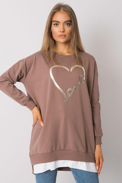   Tunika Model RV-TU-7258.40P Brown - Rue Paris 