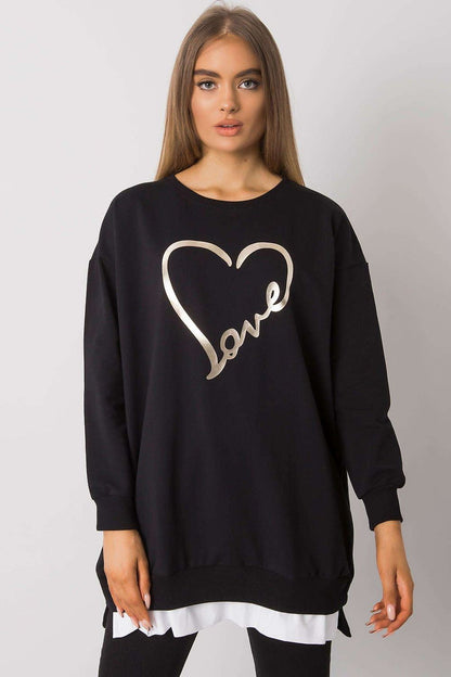   Tunika Model RV-TU-7258.40P Black - Rue Paris 