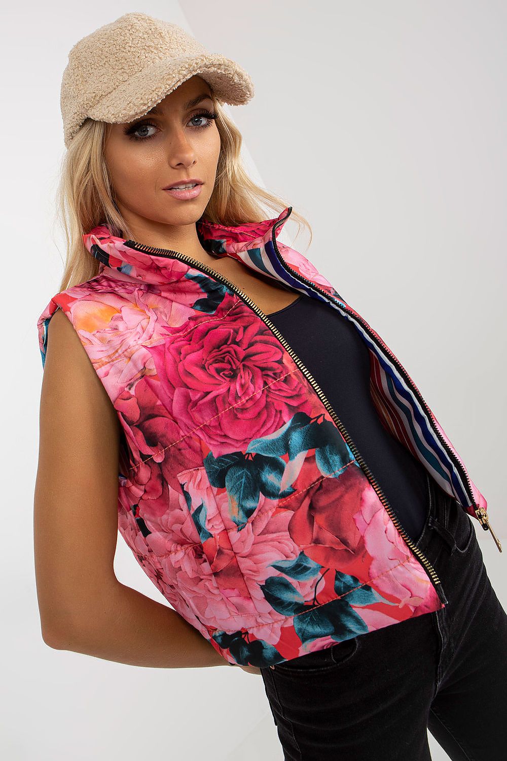   Kamizelka Model RV-KZ-11445.98P Pink - Relevance 