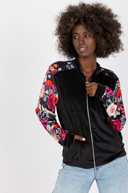   Bluza Damska Model RV-BL-8235.38 Black - Rue Paris 