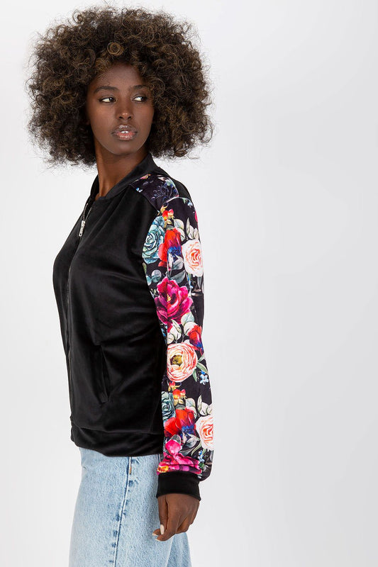   Bluza Damska Model RV-BL-8235.38 Black - Rue Paris 