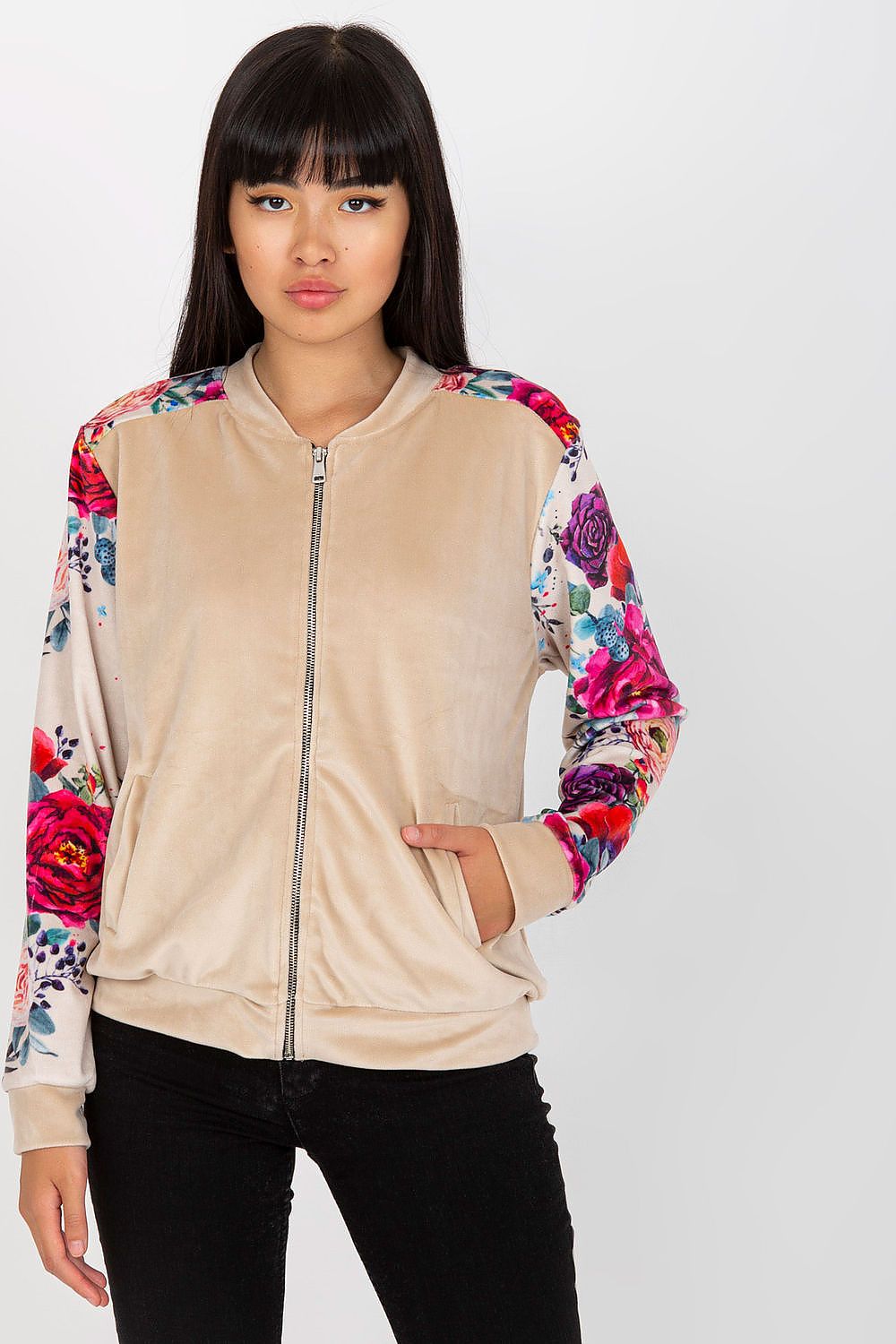   Bluza Damska Model RV-BL-8235.38 Beige - Rue Paris 
