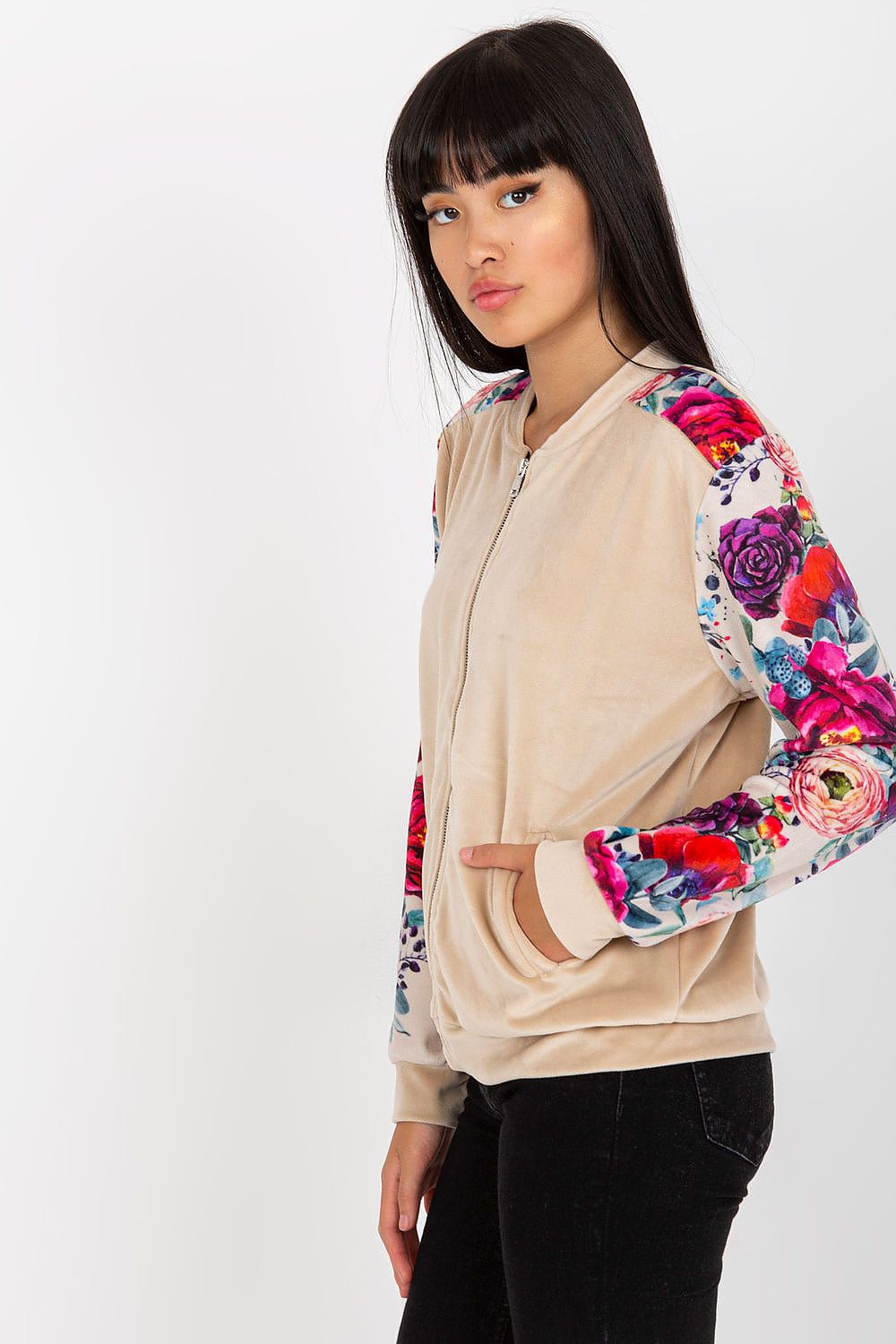   Bluza Damska Model RV-BL-8235.38 Beige - Rue Paris 