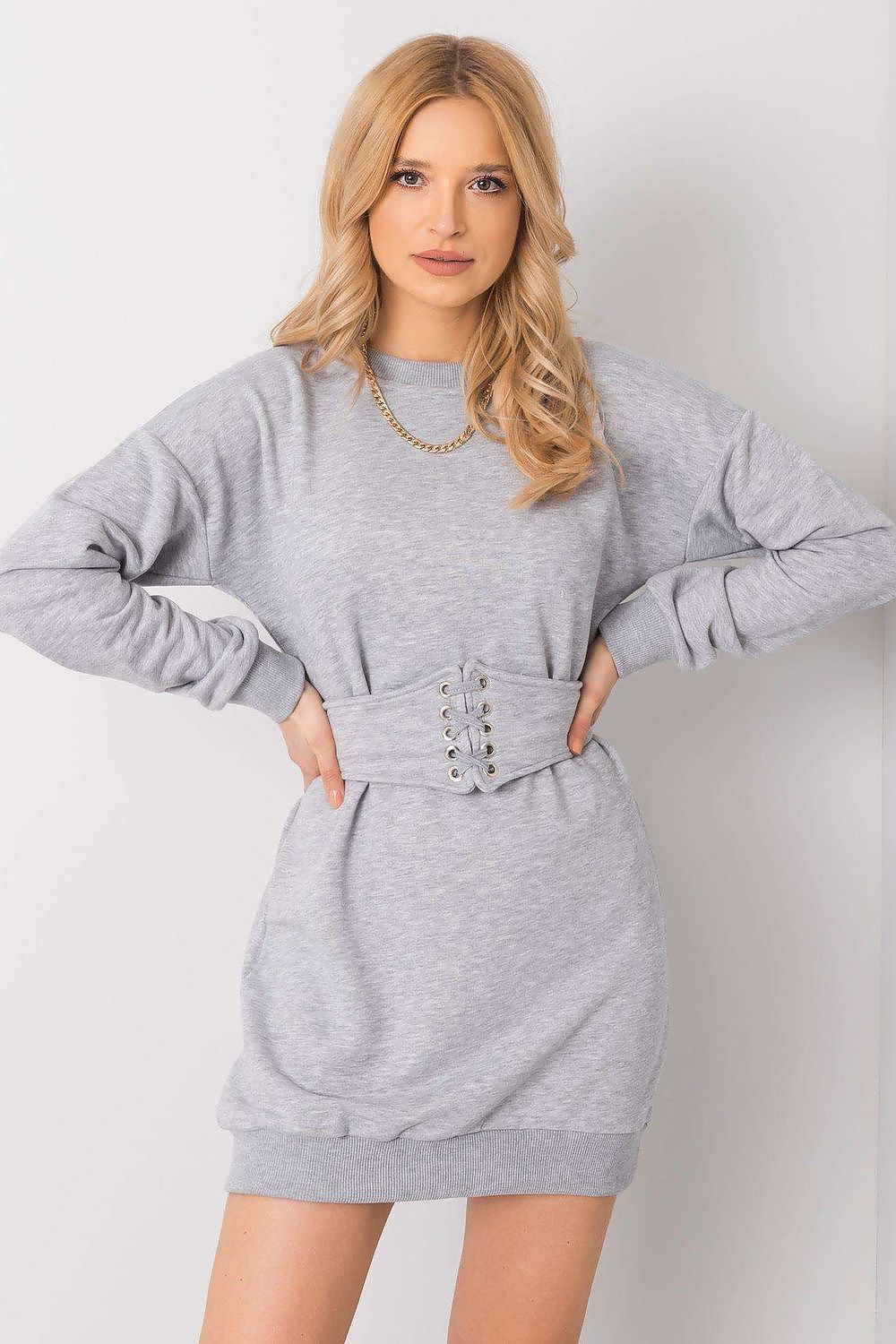  Sukienka Model RV-SK-6179.09 Grey - Rue Paris 