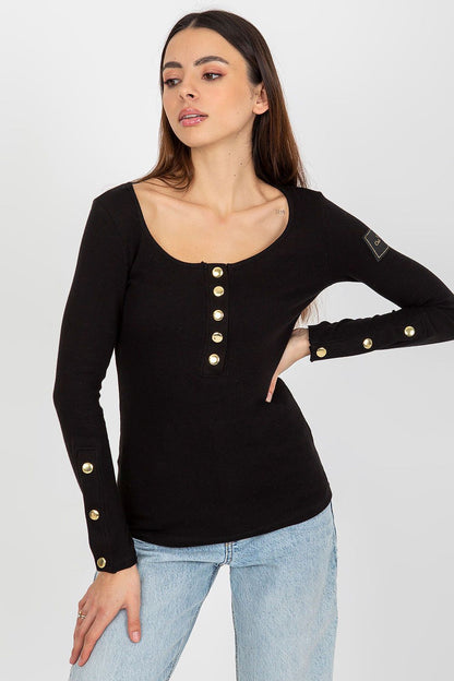   Bluzka Model TW-BZ-OB-048.08 Black - Och Bella 
