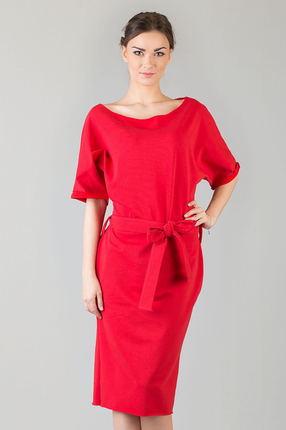 Sukienka Aleksandra 5 Red - Tessita 