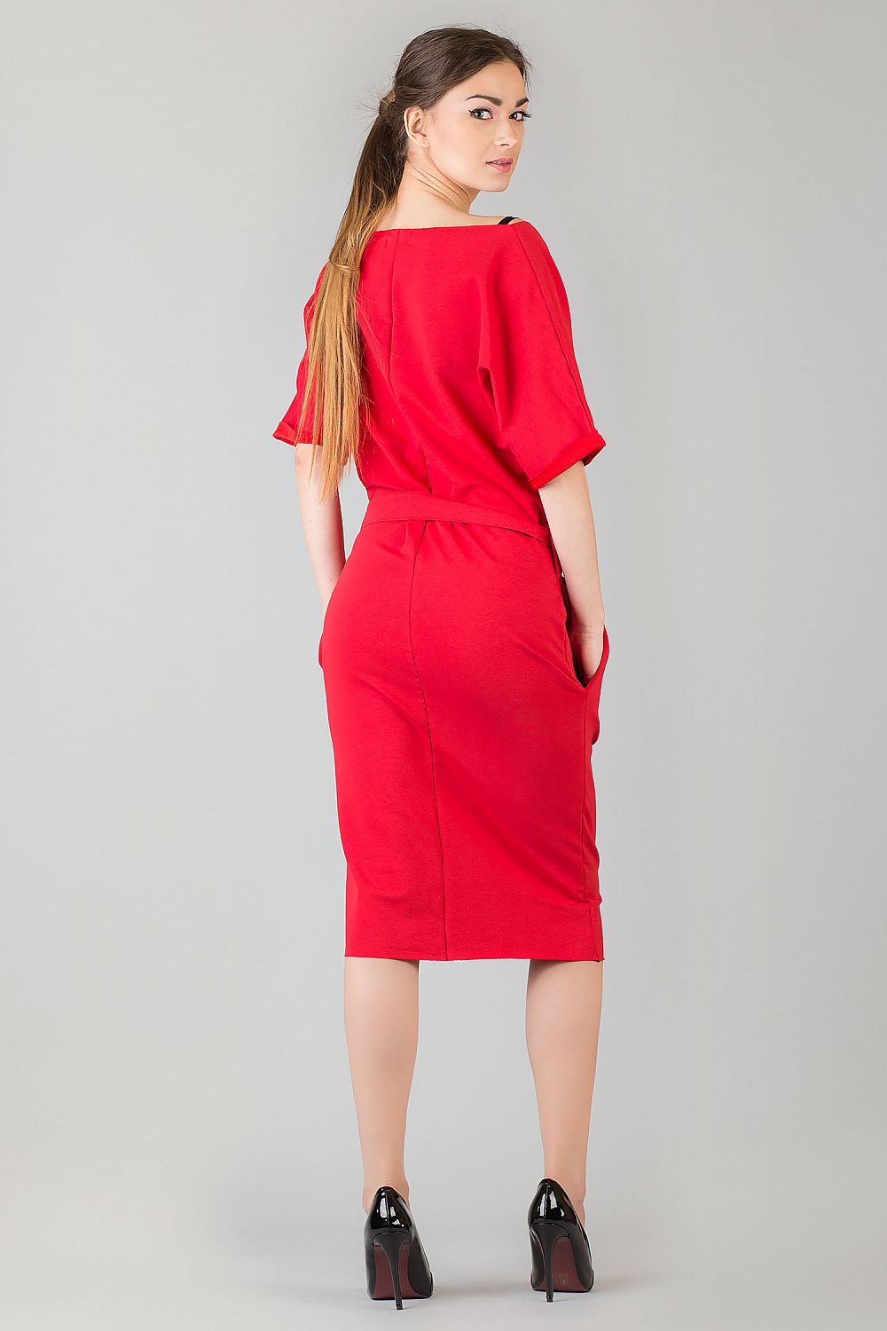  Sukienka Aleksandra 5 Red - Tessita 