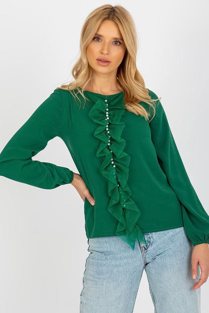   Bluzka Model LK-BZ-506673.36 Dark Green - Lakerta 