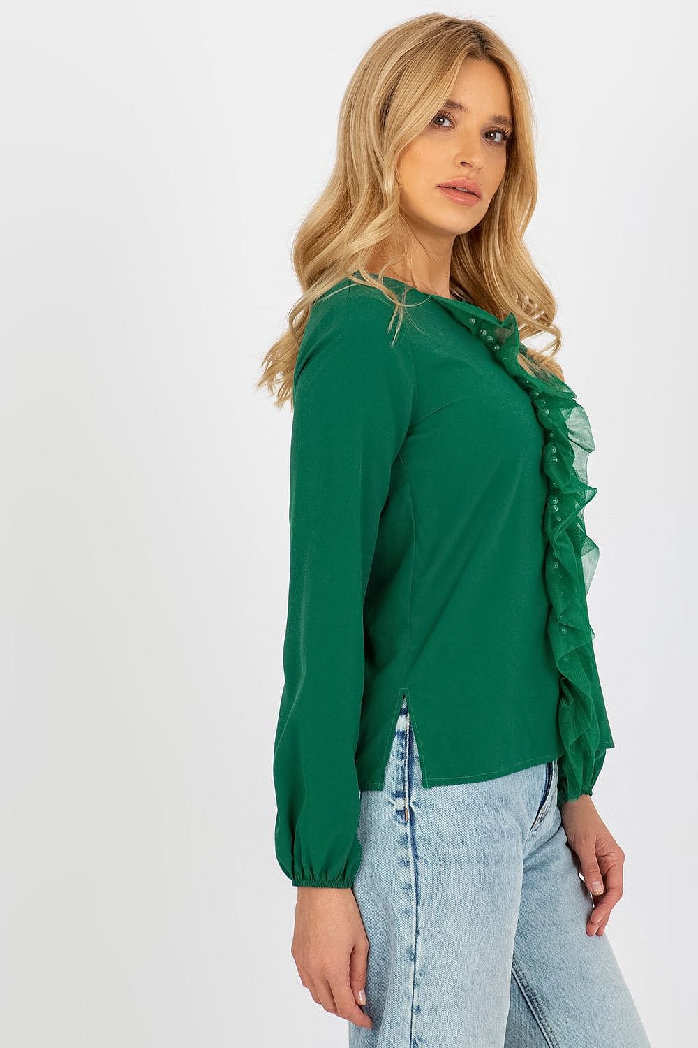   Bluzka Model LK-BZ-506673.36 Dark Green - Lakerta 