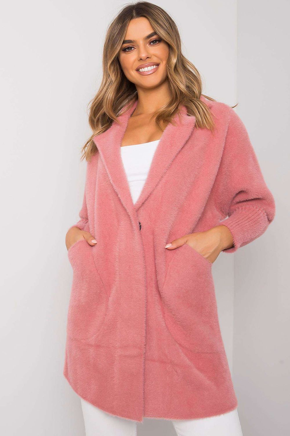   Płaszcz Damski Model MBM-PL-1517.00P Pink - MBM 