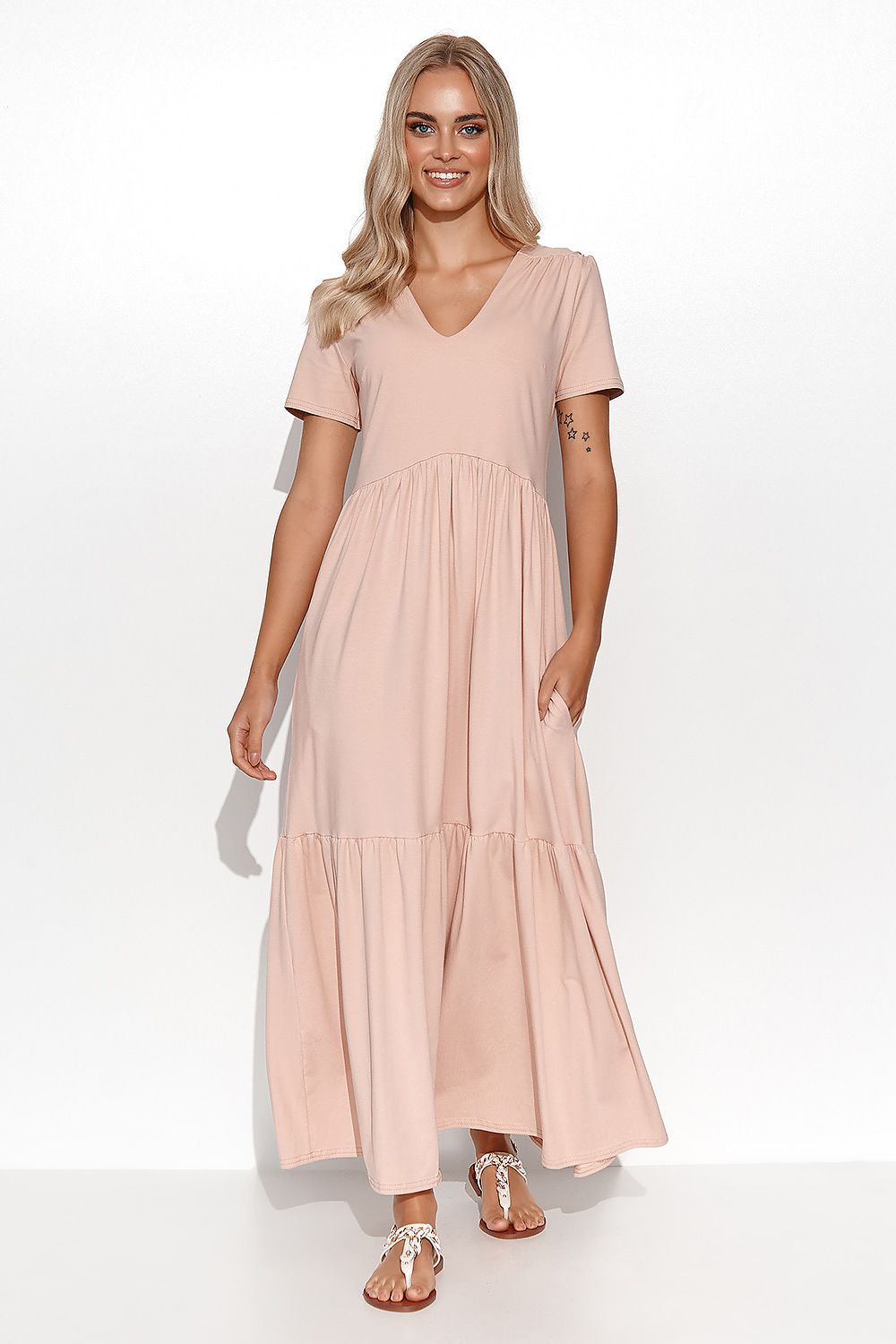 Sukienka Model M549 Powder Pink - Makadamia 