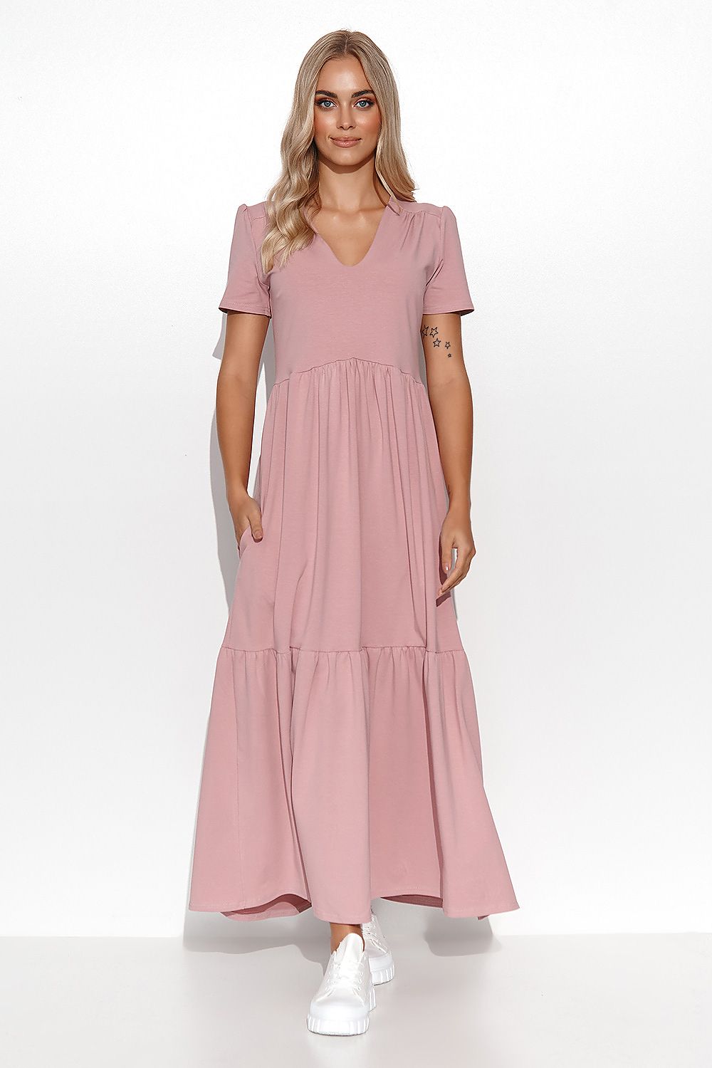  Sukienka Model M549 Dirty Pink - Makadamia 