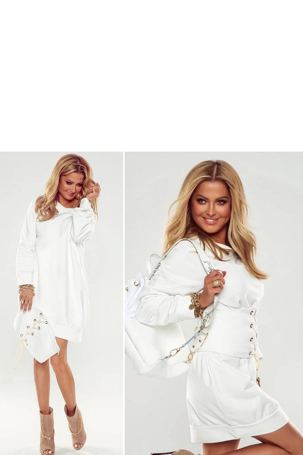  Sukienka Model CXP1226 White - By o la la 