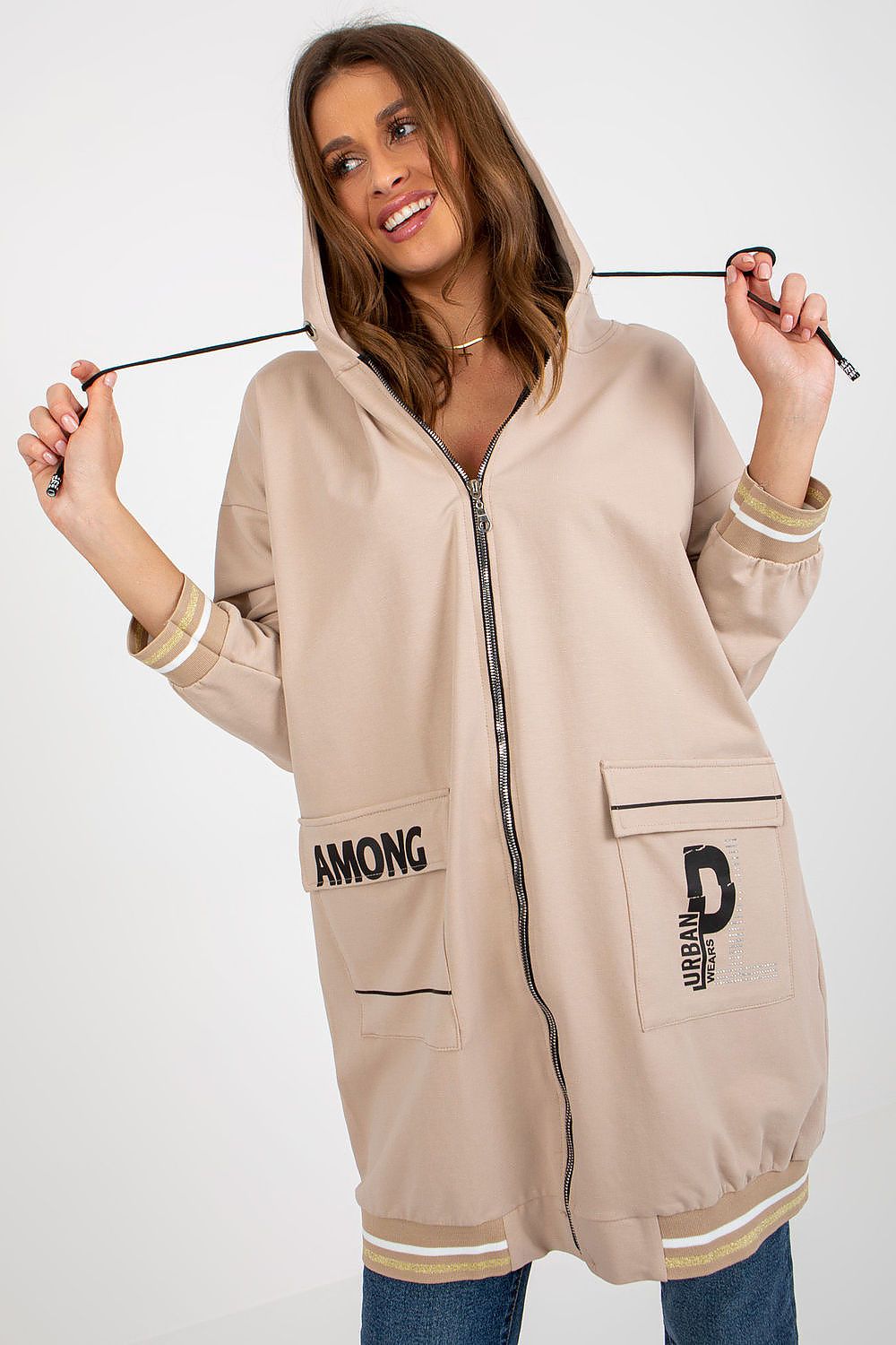   Bluza Damska Model RV-BL-8149.91P Beige - Relevance 