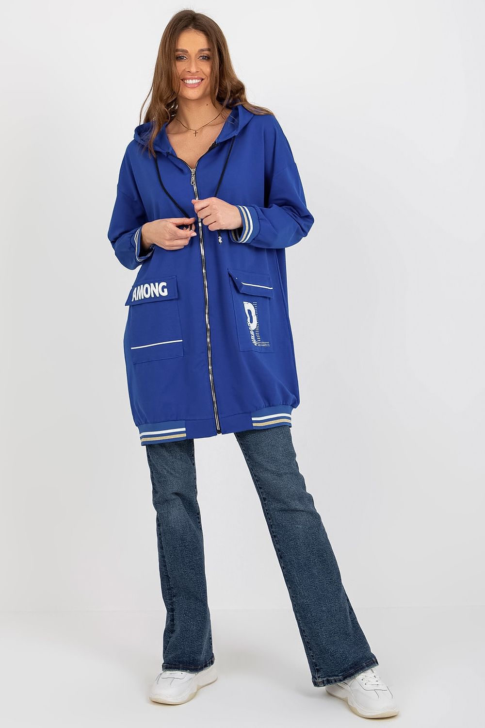   Bluza Damska Model RV-BL-8149.91P Dark Blue - Relevance 