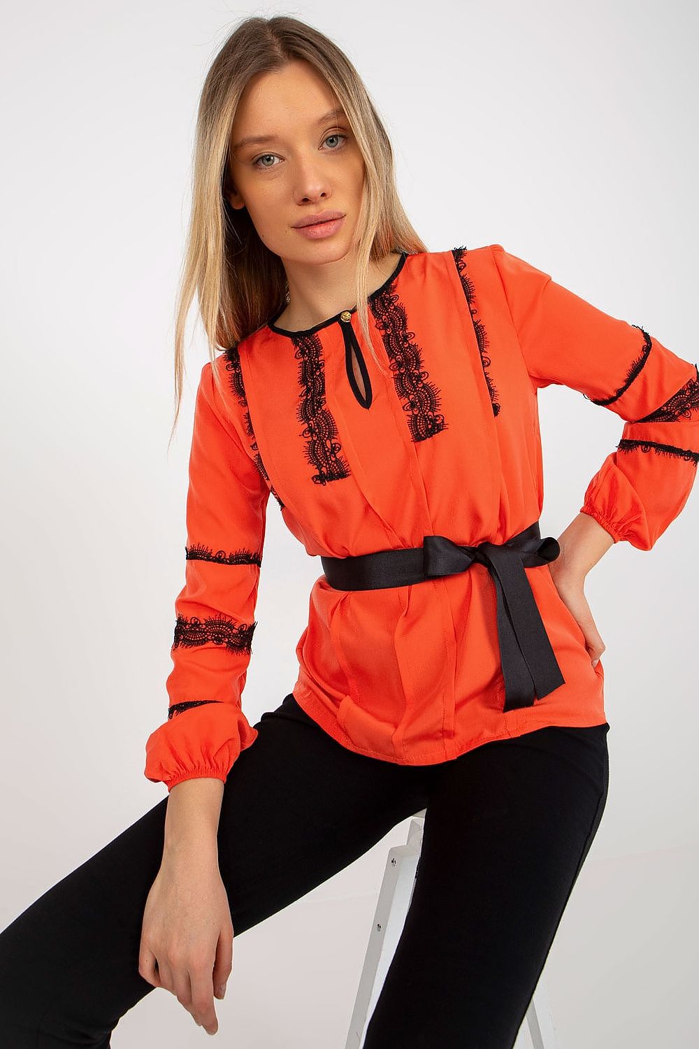   Bluzka Model LK-BZ-506122.35X Orange - Lakerta 