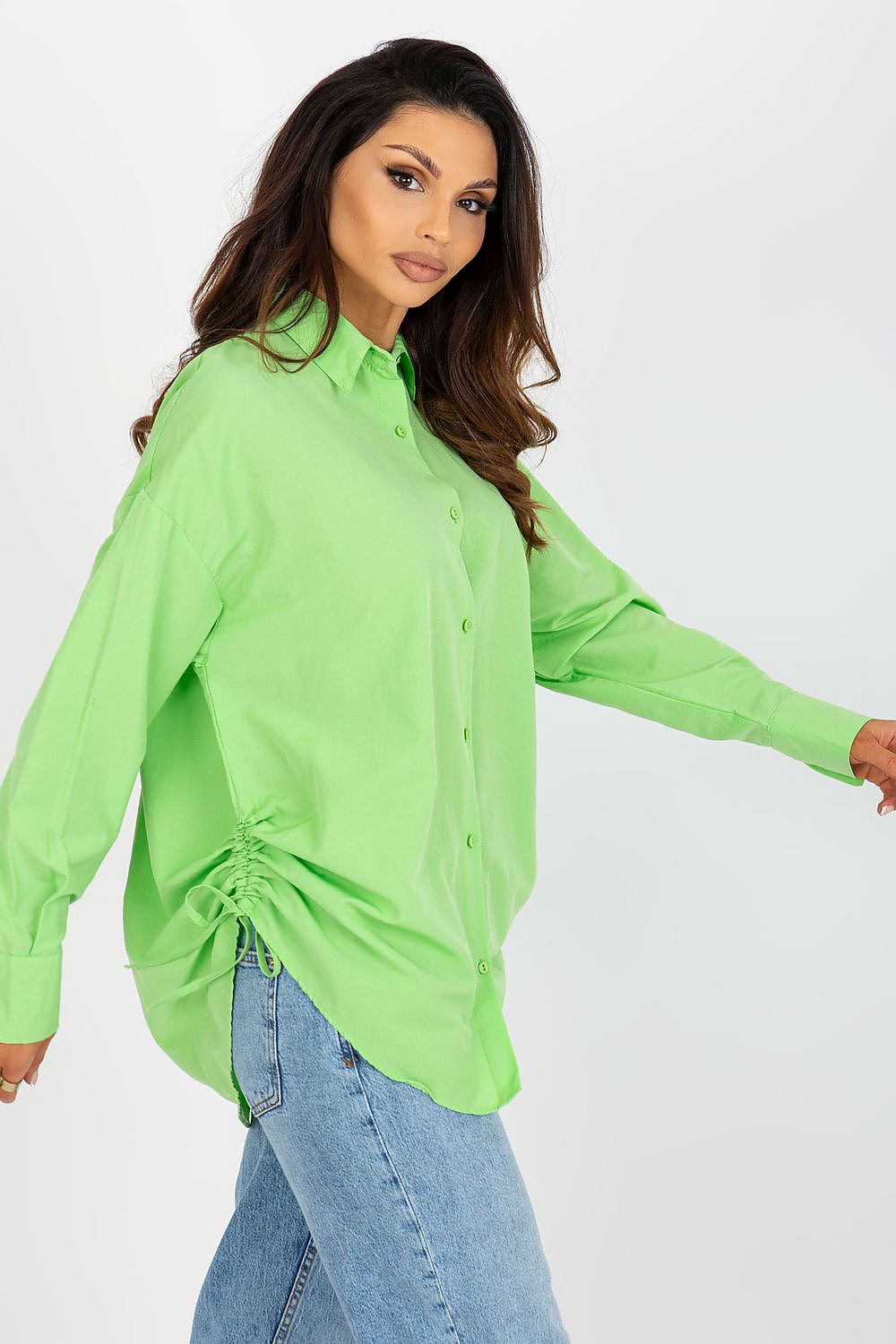   Koszula Damska Model TO-KS-7128.96 Light Green - Factory Price 