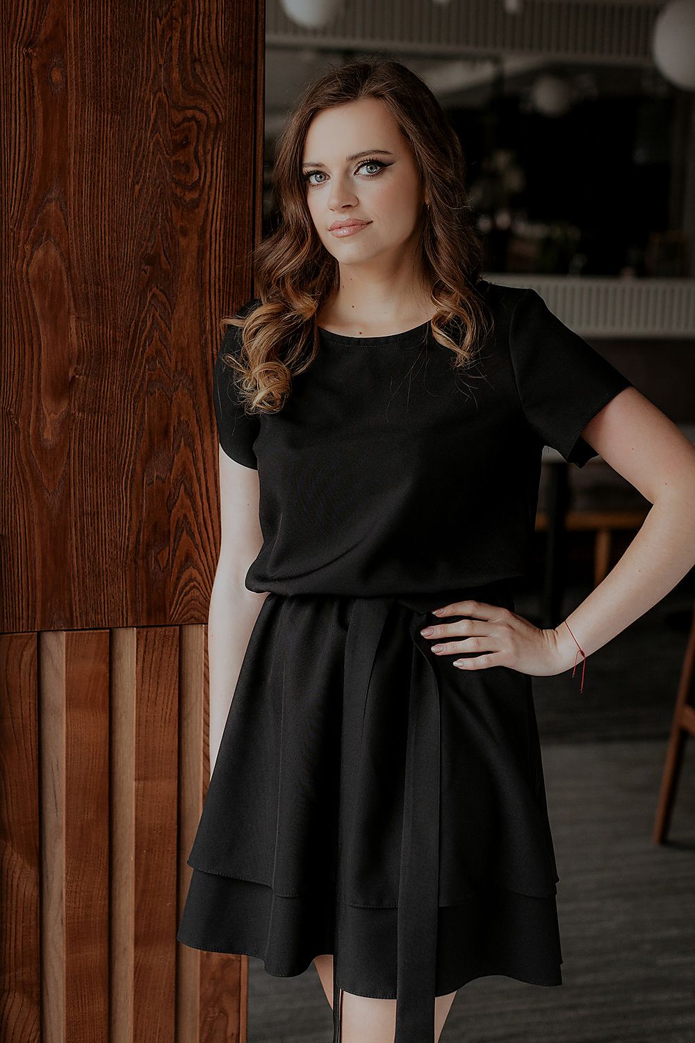  Sukienka Model T374/3 Black - Tessita 