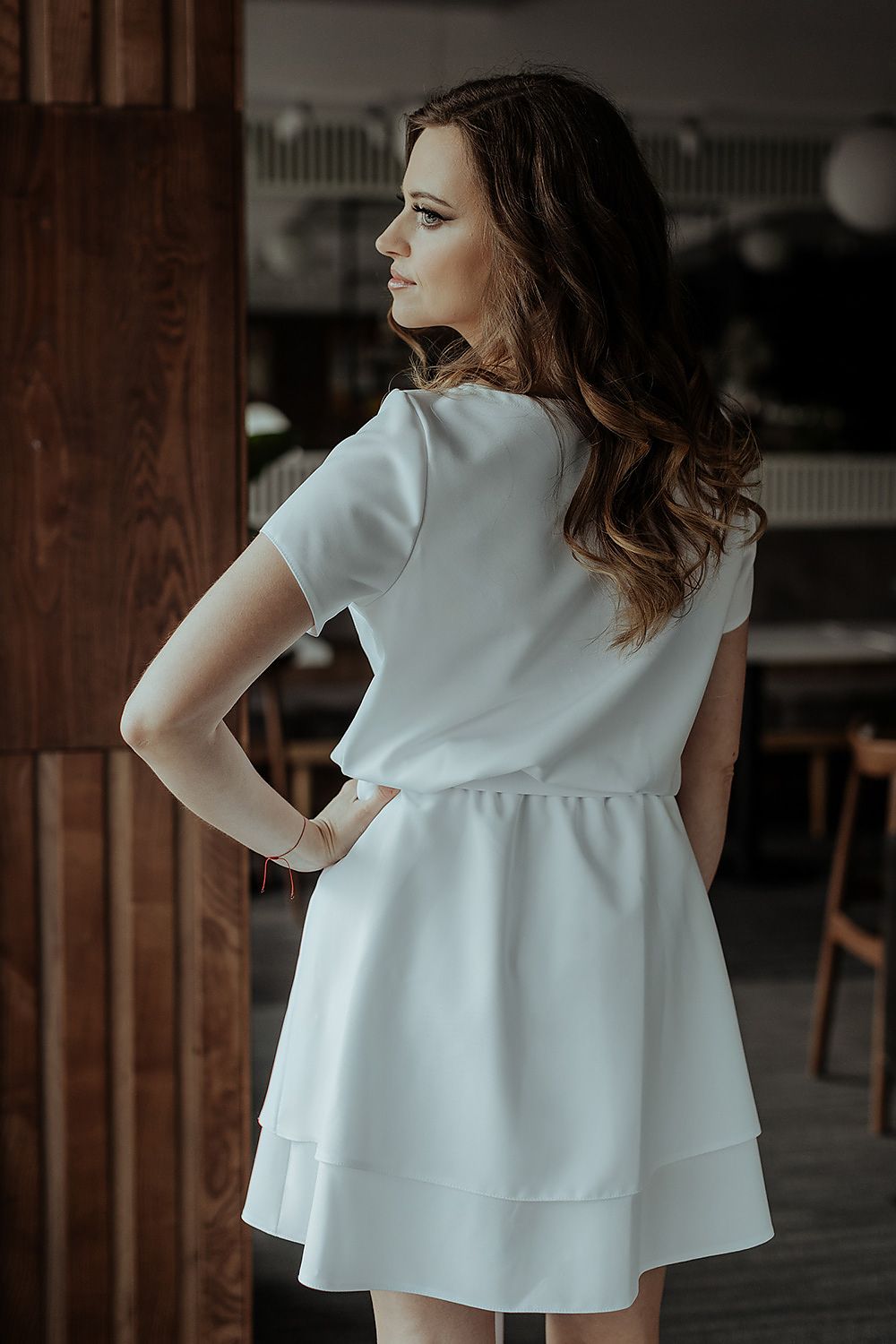  Sukienka Model T374/1 White - Tessita 