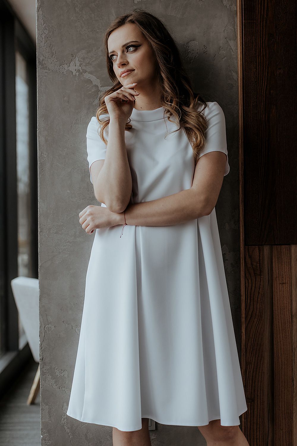  Sukienka Model T373/1 White - Tessita 