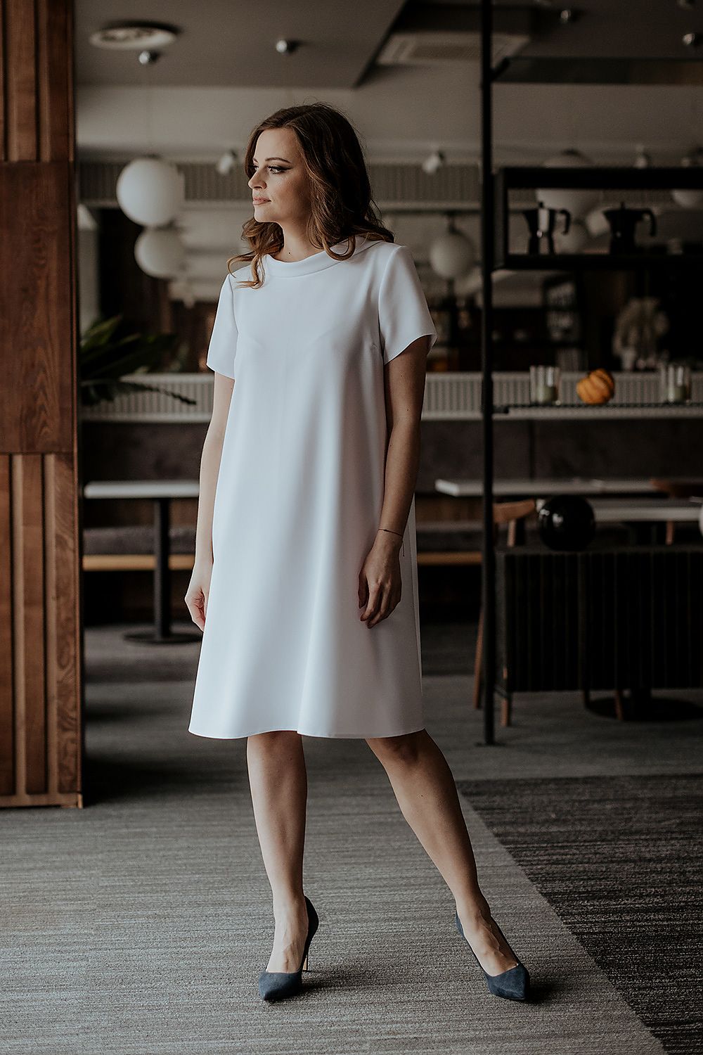  Sukienka Model T373/1 White - Tessita 