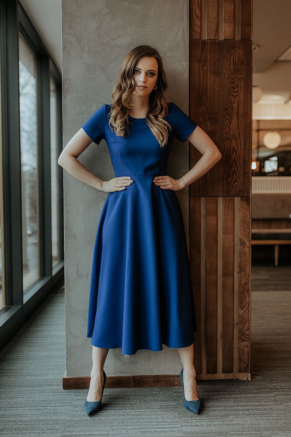  Sukienka Model T372/4 Navy - Tessita 