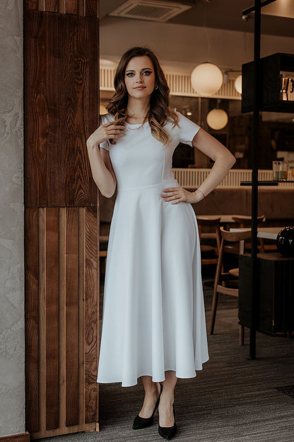  Sukienka Model T372/1 White - Tessita 
