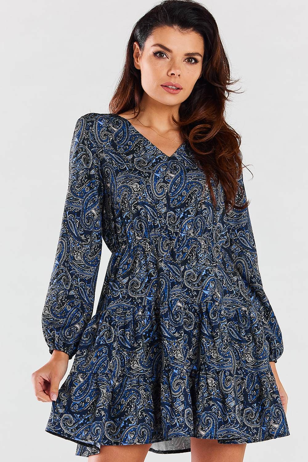  Sukienka Model A470 Navy Pattern - awama 
