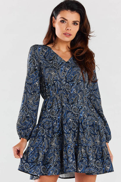  Sukienka Model A470 Navy Pattern - awama 