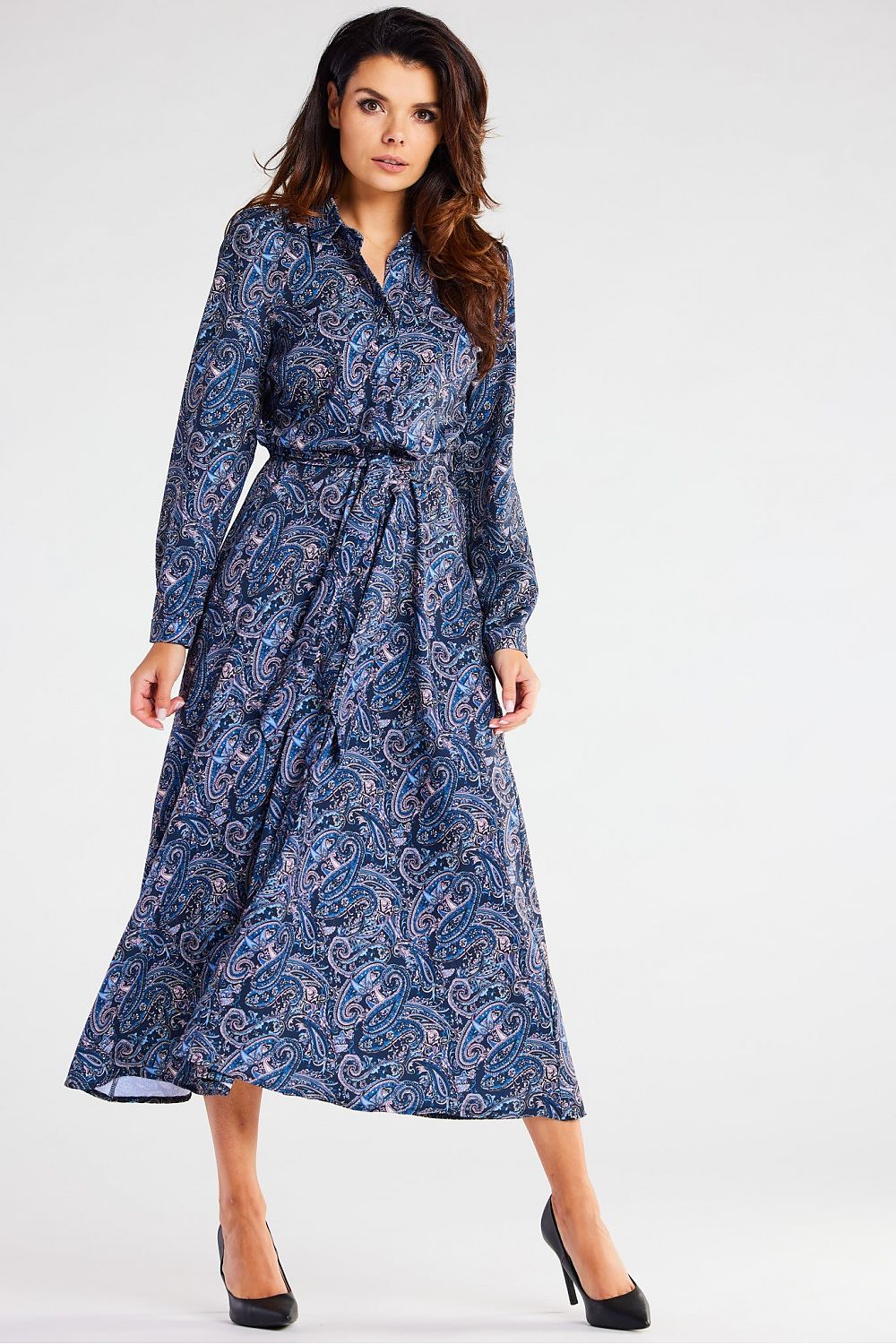 Sukienka Model A467 Navy Pattern - awama 