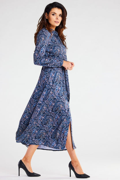  Sukienka Model A467 Navy Pattern - awama 