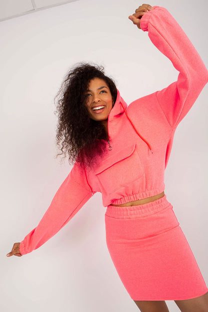  Spódnica Komplet Model EM-KMPL-705.25 Fluo Pink - Ex Moda 
