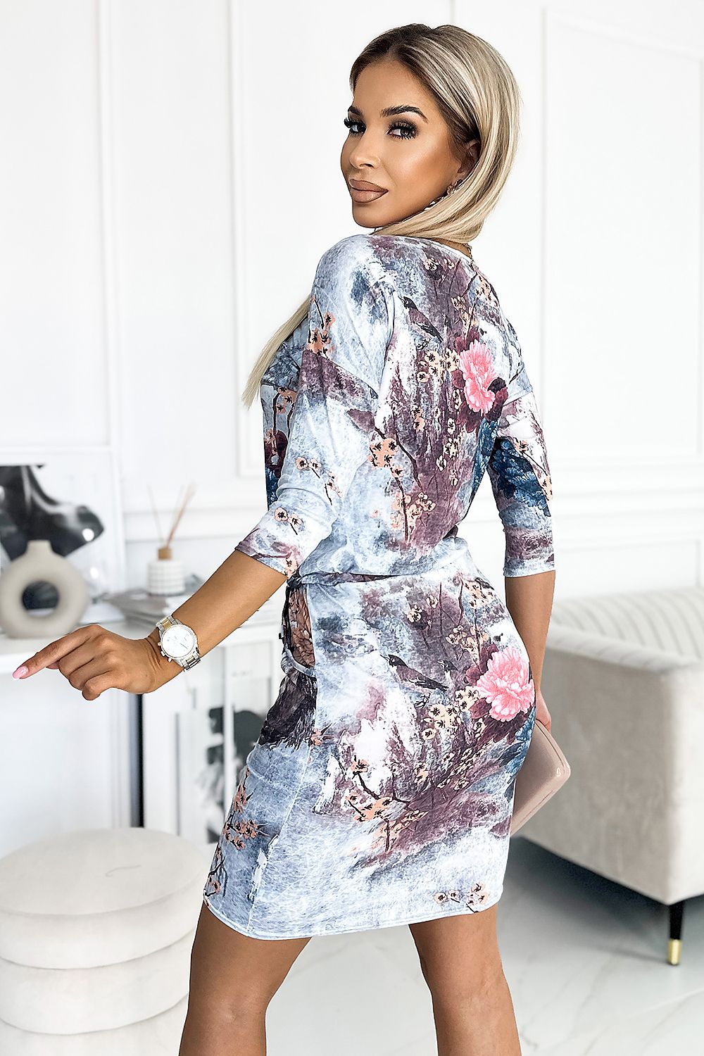 Sukienka Model 13-155 Flowers - Numoco 