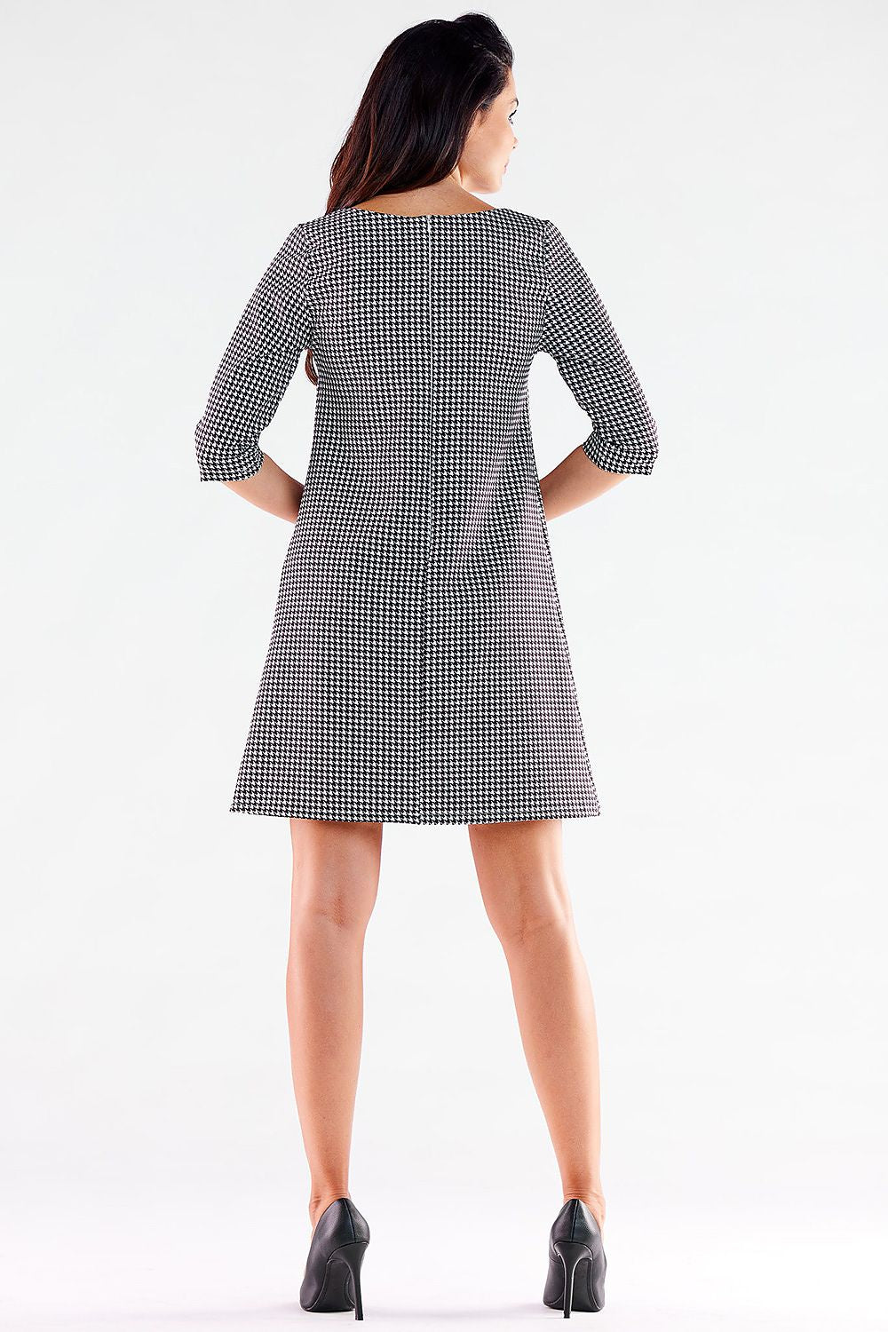  Sukienka Model A521 Houndstooth - awama 