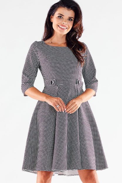  Sukienka Model A520 Houndstooth - awama 