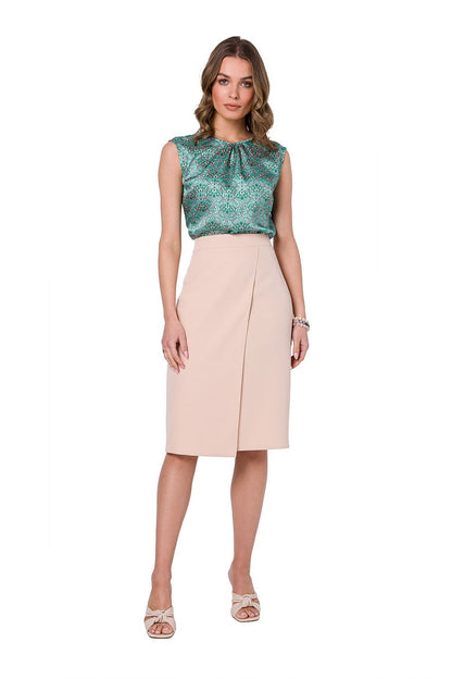 Spódnica Model S343 Beige - Stylove 