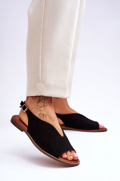  Sandały Model Lewski Shoes 3220/X Black Zamsz - Step in style 
