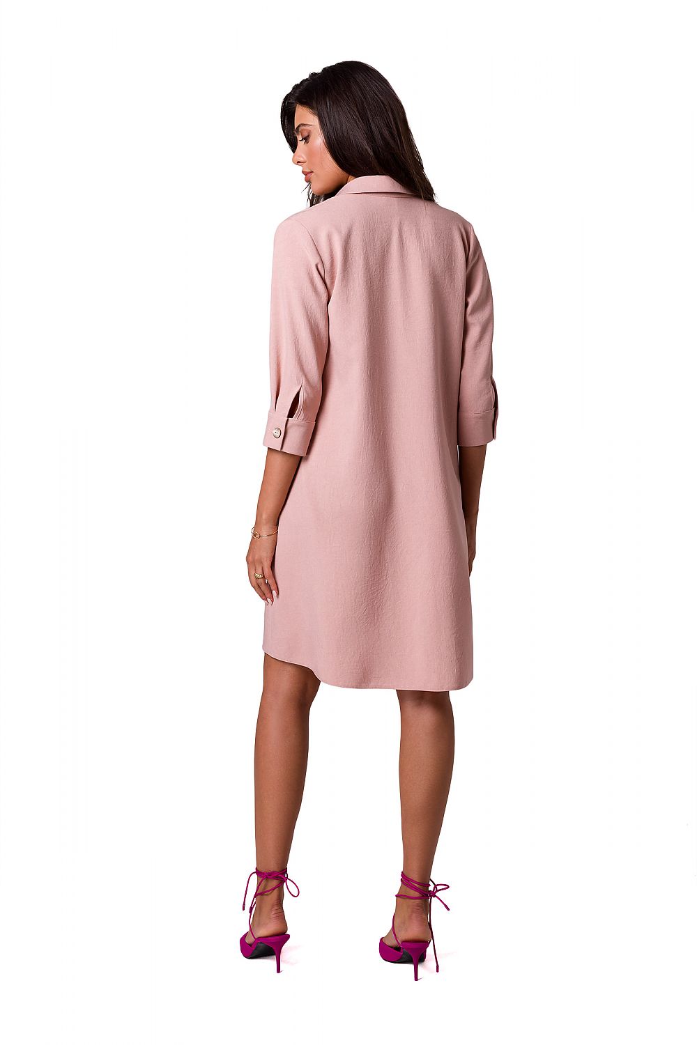  Sukienka Model B257 Pink - BeWear 