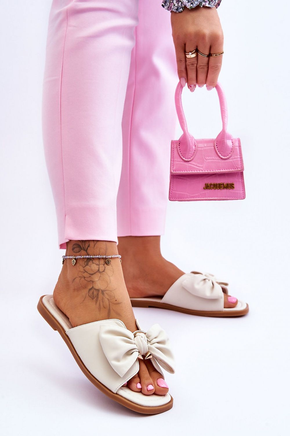  Sandał Klapki Model Becky 23SD35-5479 White - Step in style 