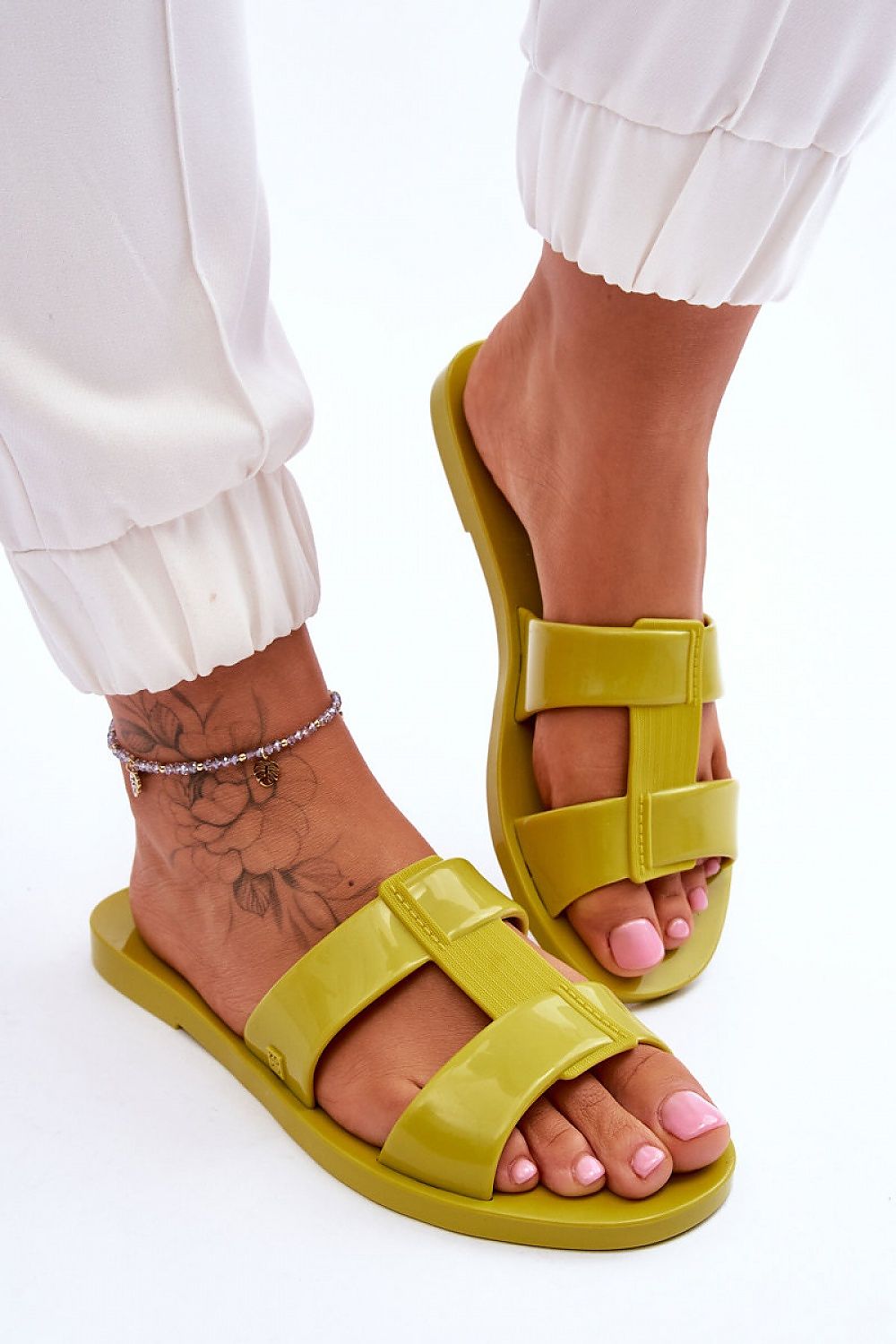  Sandał Klapki Model Zaxy JJ285261 Green - Step in style 