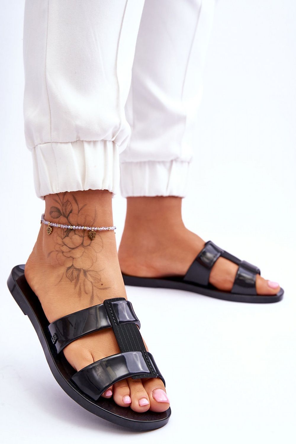  Sandał Klapki Model Zaxy JJ285263 Black - Step in style 