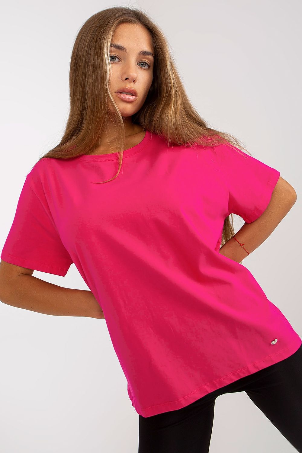   T-shirt Damski Model RV-TS-8047.57P Fuksja - BFG 
