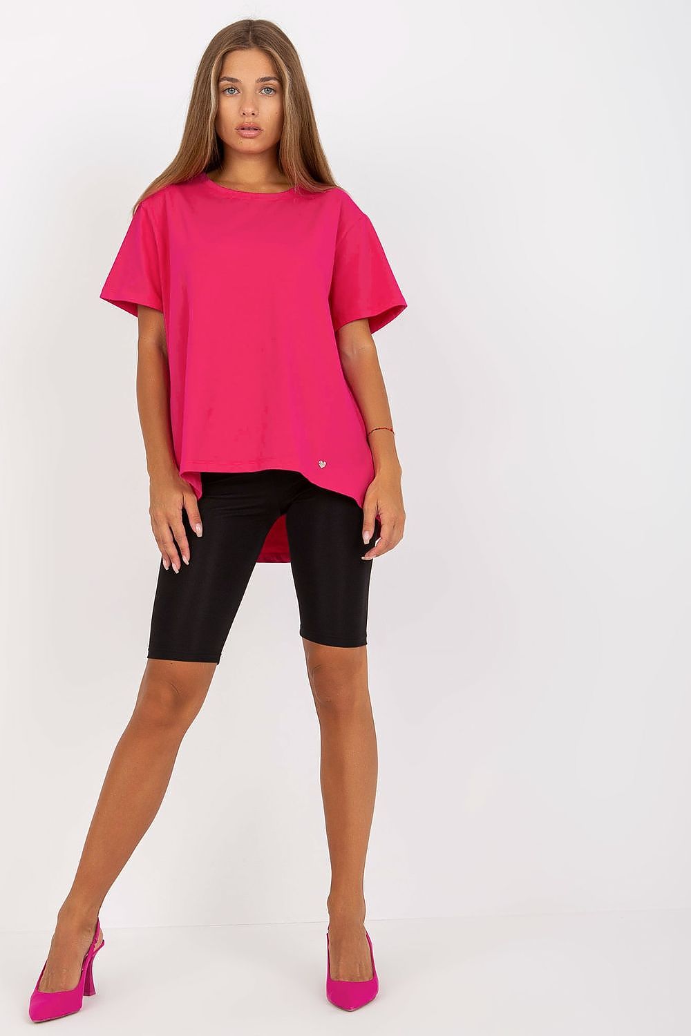   T-shirt Damski Model RV-TS-8047.57P Fuksja - BFG 